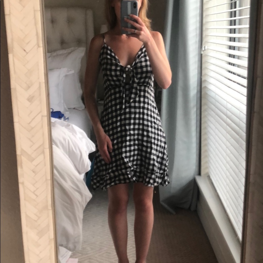 Rails gingham mini dress